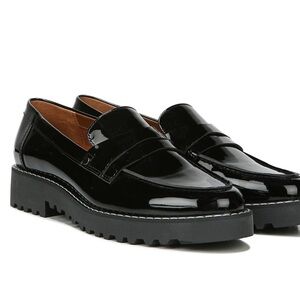 Women’s Franco Sarto patent Black Loafers
